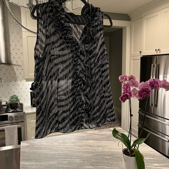 Anne Klein top black and white size xl - Picture 14 of 17